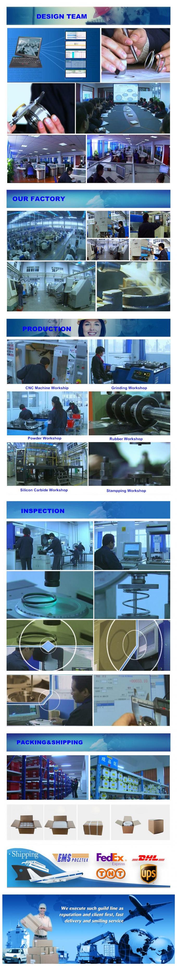 John Crane Mechanical Seal Type 1 de Verbindingenjohn van Elastomeerblaasbalgen mechanische verbinding van het kraantype 1 voor waterpompen 4